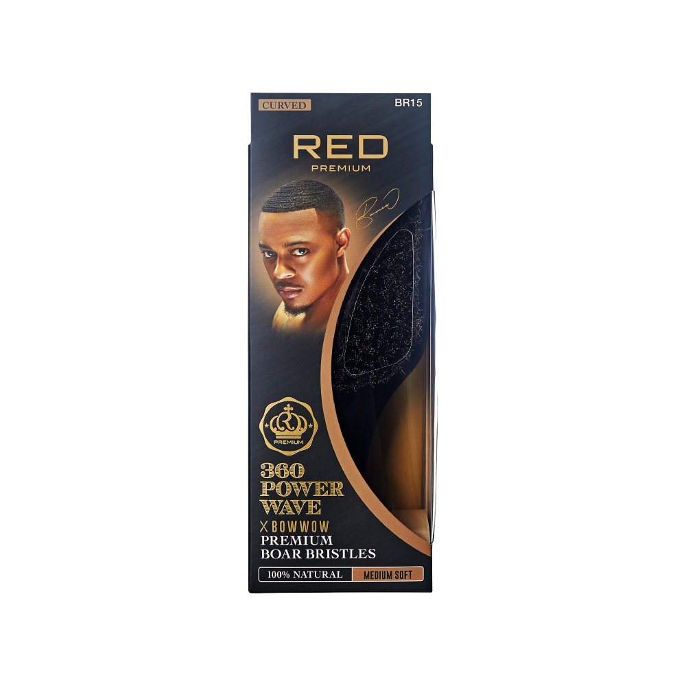 BOW WOW X 360 Power Wave Medium Soft Boar Brush