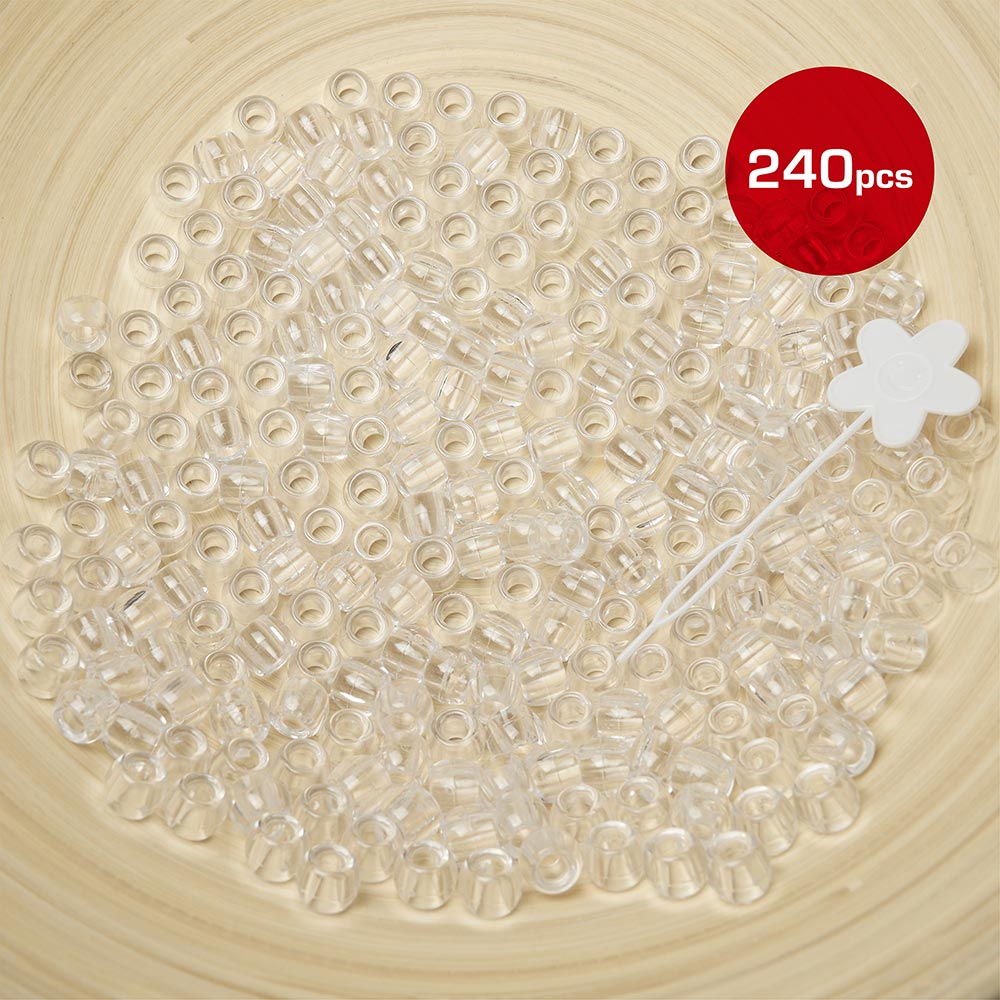 Large Hair Beads (240pcs)