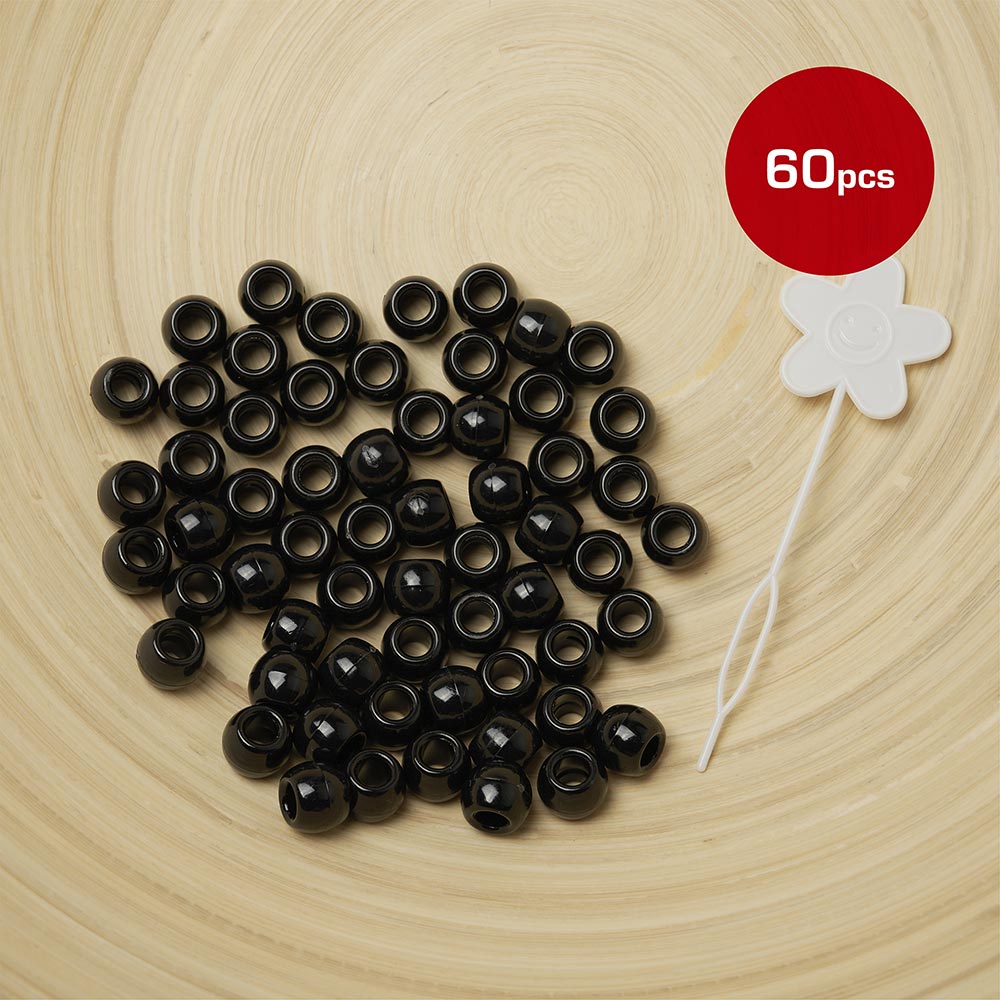 Large Hair Beads (60pcs)