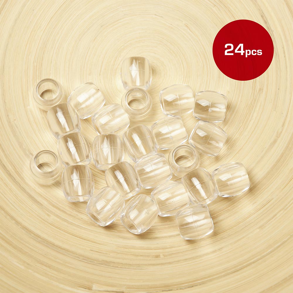 Jumbo Hair Beads (24pcs)