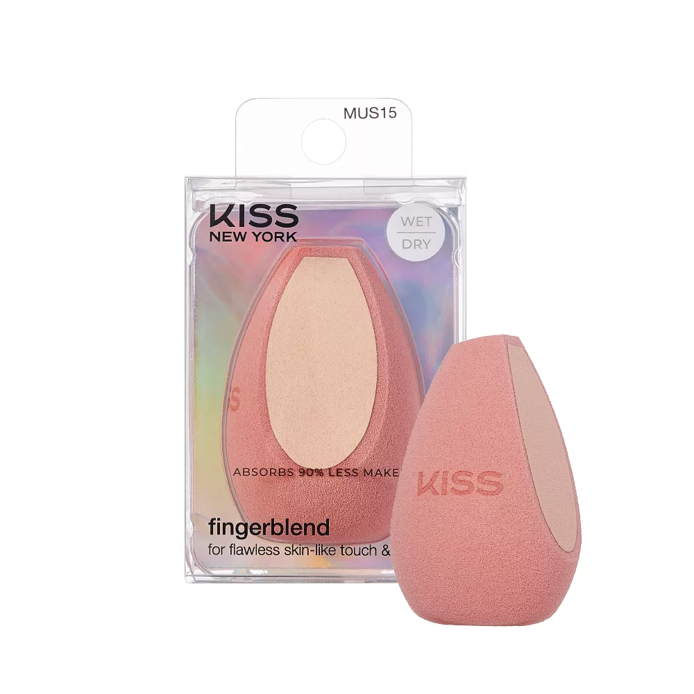 Fingerblend Reusable Makeup Sponge – Latex-Free, Wet or Dry Use for Liquid & Powder